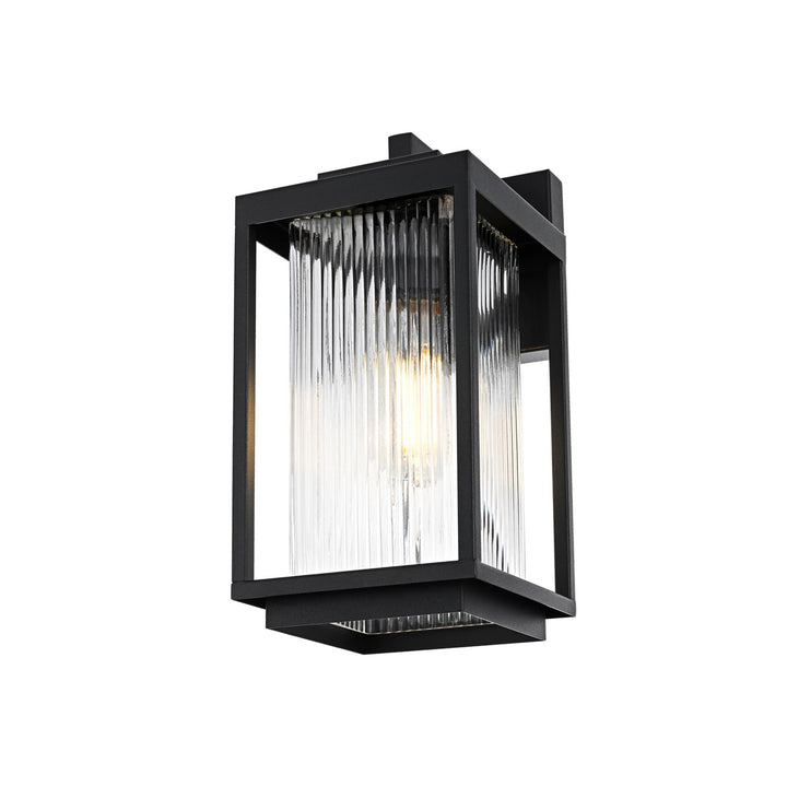 6 Inch Outdoor Wall Sconce in Black - View 4 - Joshua Marshal