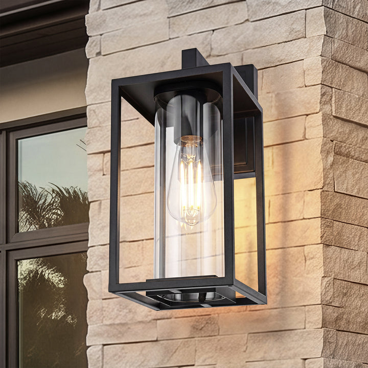 6 Inch Outdoor Wall Sconce in Black Black Finish - LIGHTING by Joshua Marshal