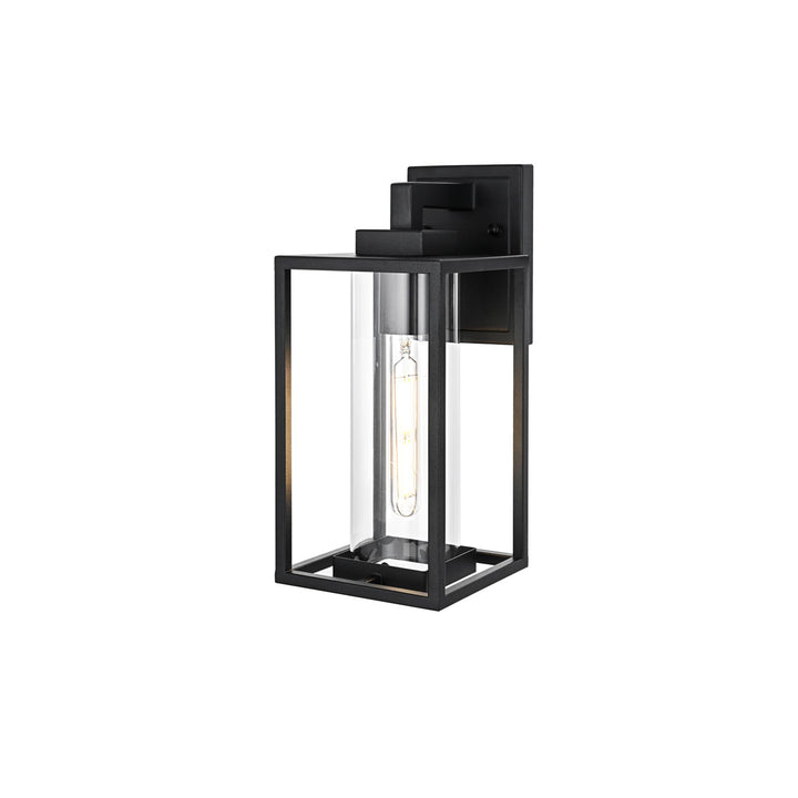 6 Inch Outdoor Wall Sconce in Black - View 4 - Joshua Marshal
