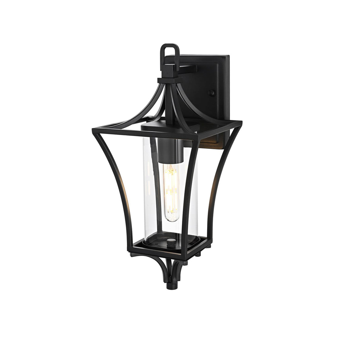 7 Inch Outdoor Wall Sconce in Black - View 4 - Joshua Marshal