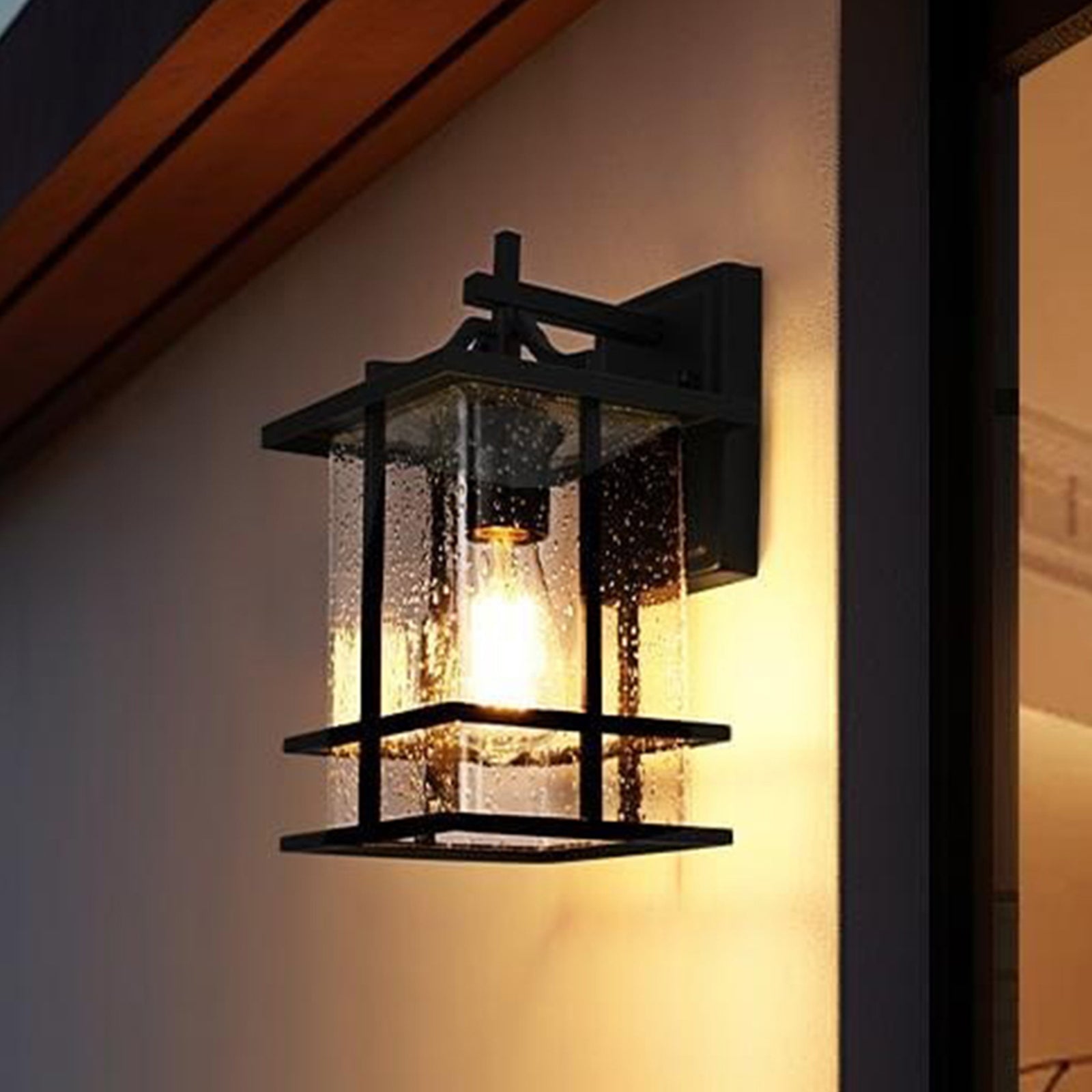 7 Inch Outdoor Wall Sconce in Black Black Finish - LIGHTING by Joshua Marshal