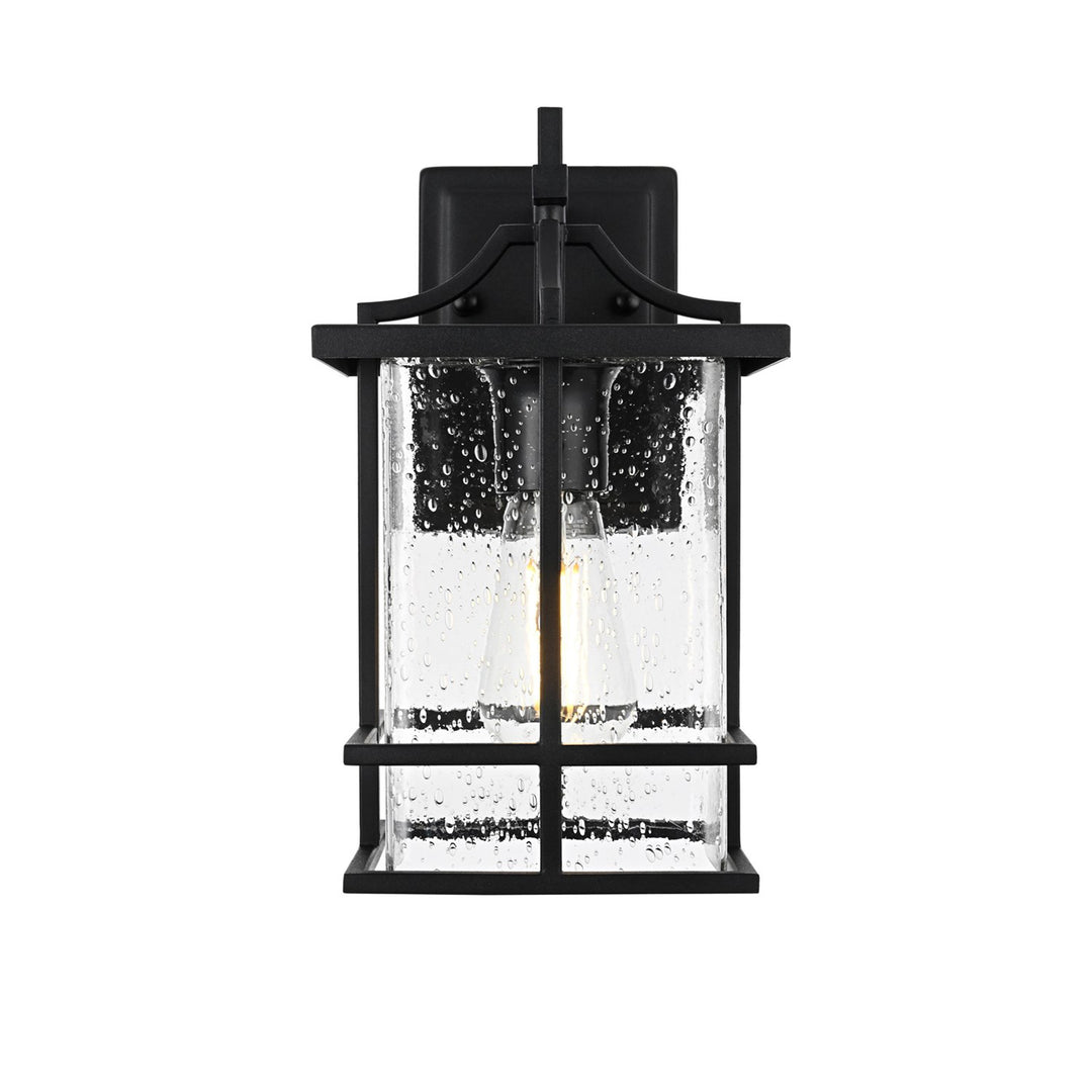 7 Inch Outdoor Wall Sconce in Black - View 3 - Joshua Marshal