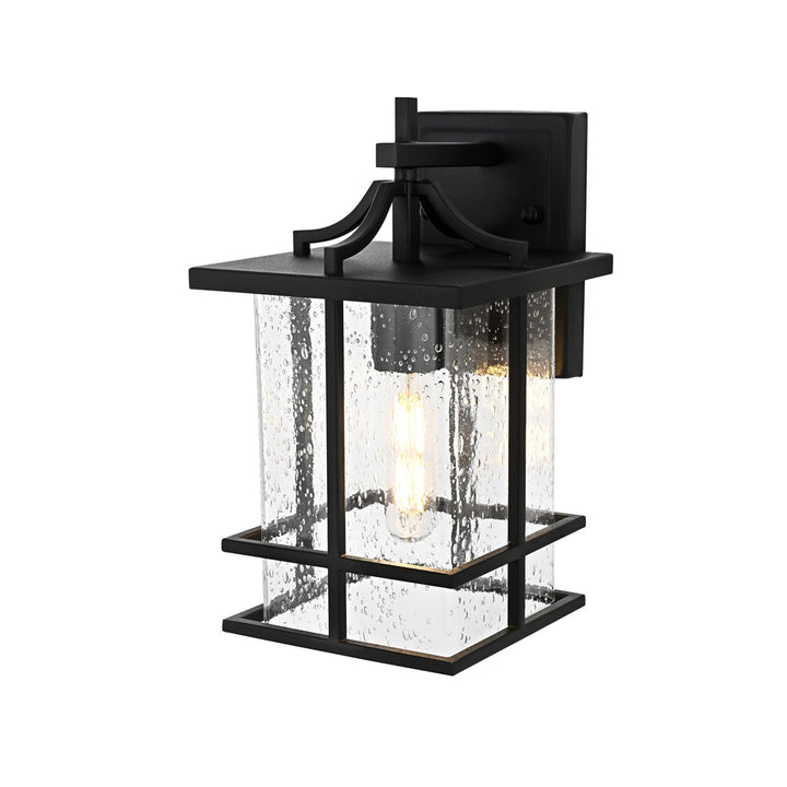 7 Inch Outdoor Wall Sconce in Black - View 4 - Joshua Marshal