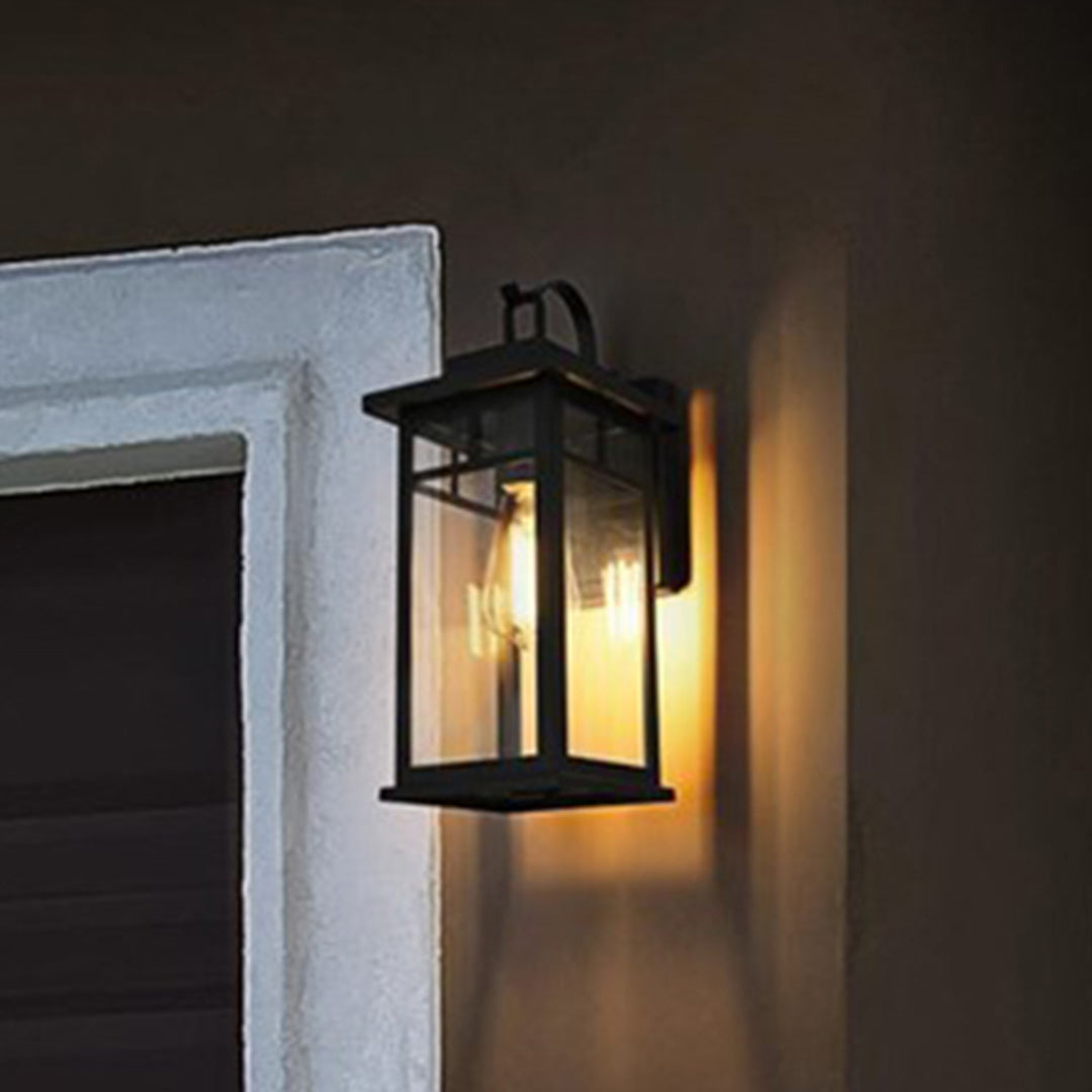 6.5 Inch Outdoor Wall Sconce in Black Black Finish - LIGHTING by Joshua Marshal