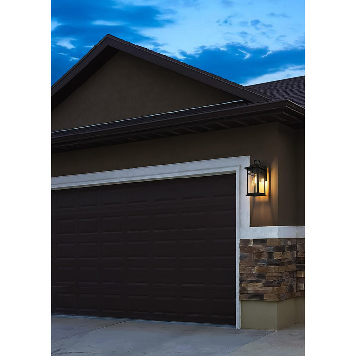 6.5 Inch Outdoor Wall Sconce in Black - View 2 - Joshua Marshal