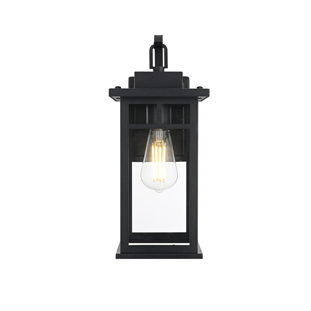 6.5 Inch Outdoor Wall Sconce in Black - View 3 - Joshua Marshal