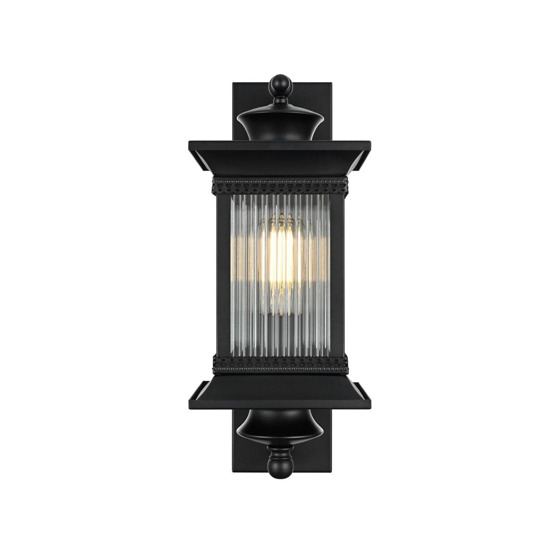 7 Inch Outdoor Wall Sconce in Black - View 3 - Joshua Marshal