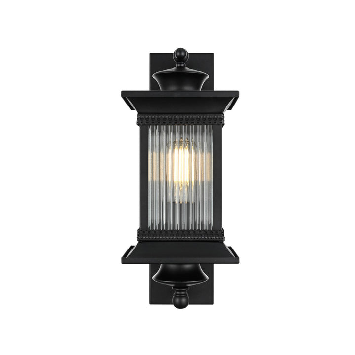 7 Inch Outdoor Wall Sconce in Black - View 3 - Joshua Marshal