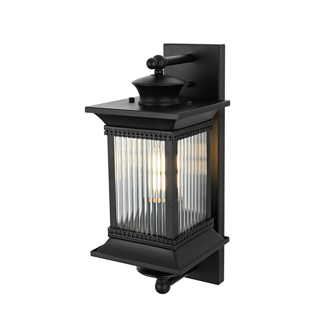 7 Inch Outdoor Wall Sconce in Black - View 4 - Joshua Marshal