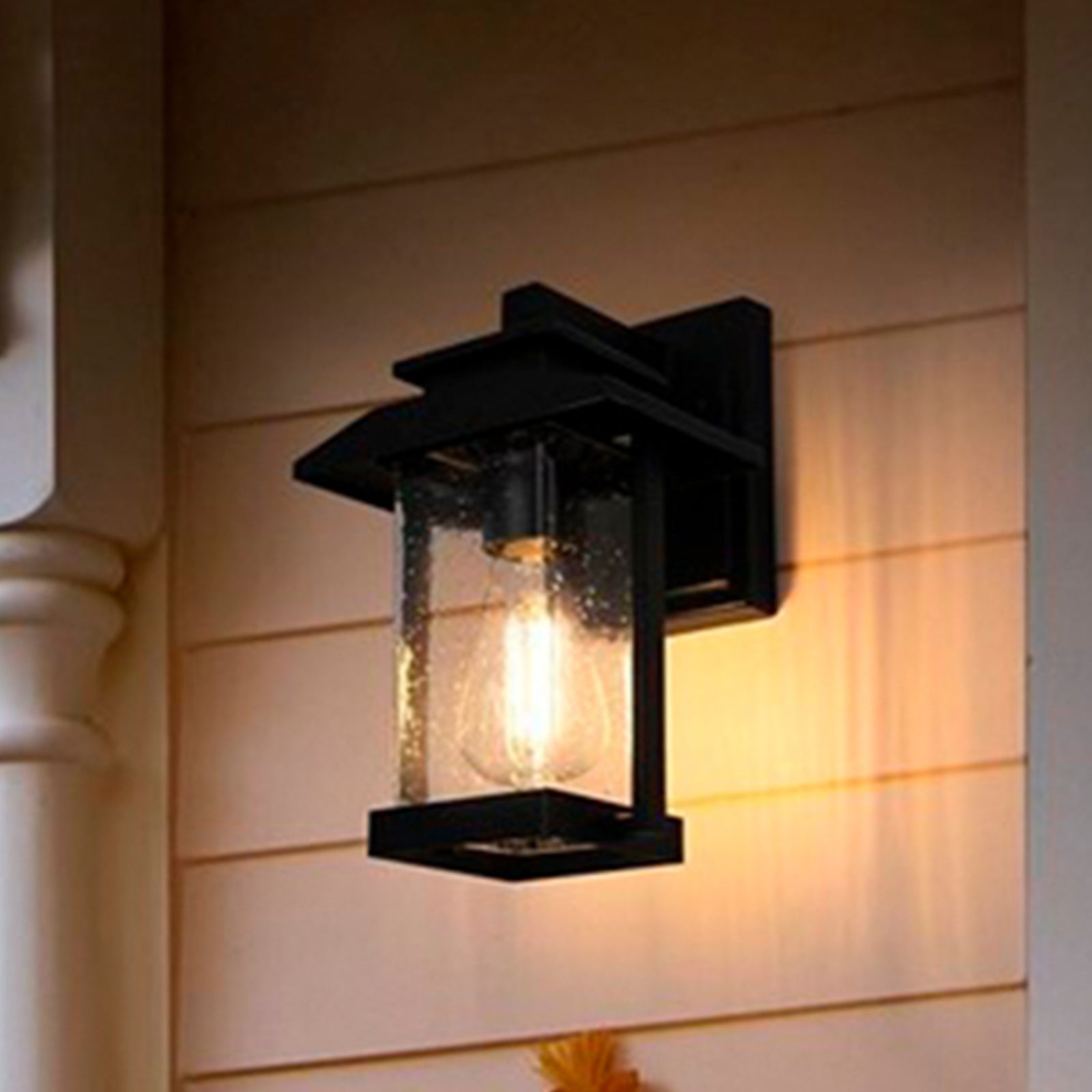 7 Inch Outdoor Wall Sconce in Black Black Finish - LIGHTING by Joshua Marshal
