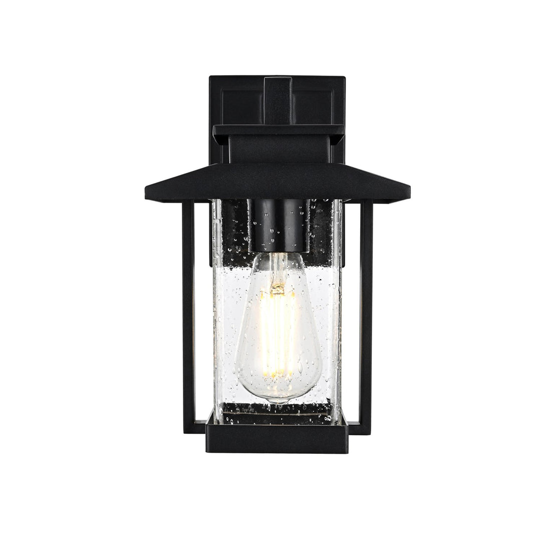 7 Inch Outdoor Wall Sconce in Black - View 3 - Joshua Marshal