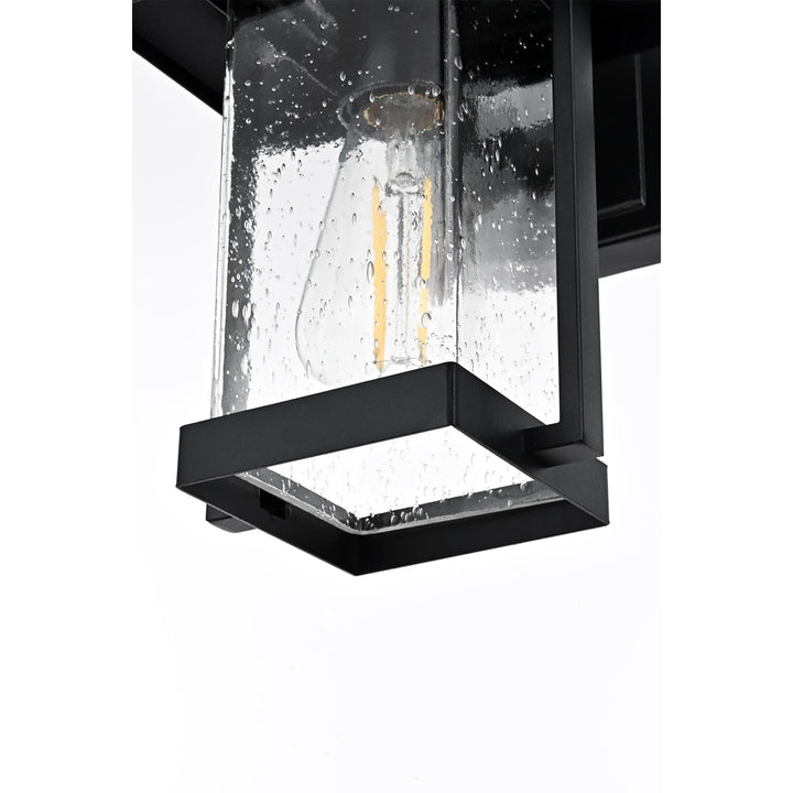 7 Inch Outdoor Wall Sconce in Black - View 5 - Joshua Marshal