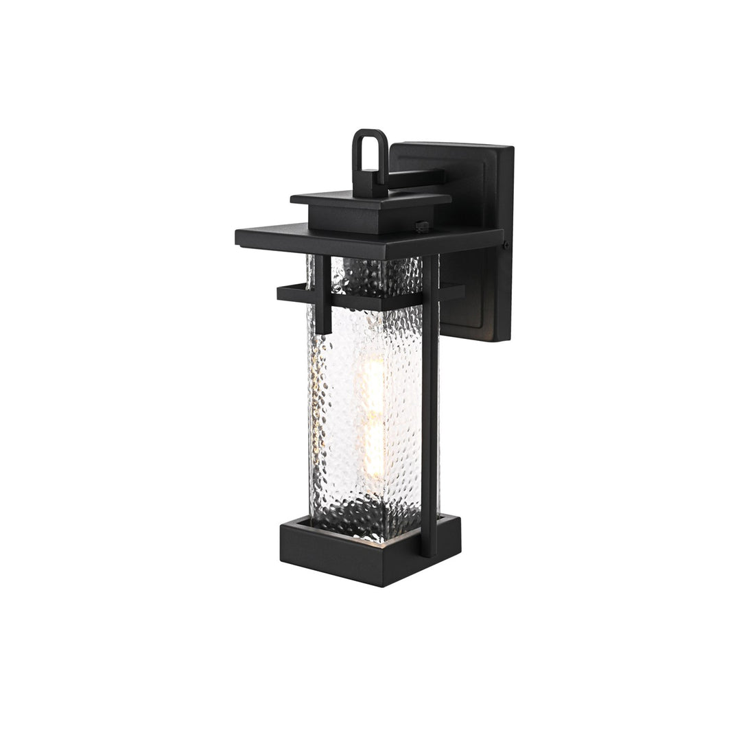 6 Inch Outdoor Wall Sconce in Black - View 4 - Joshua Marshal