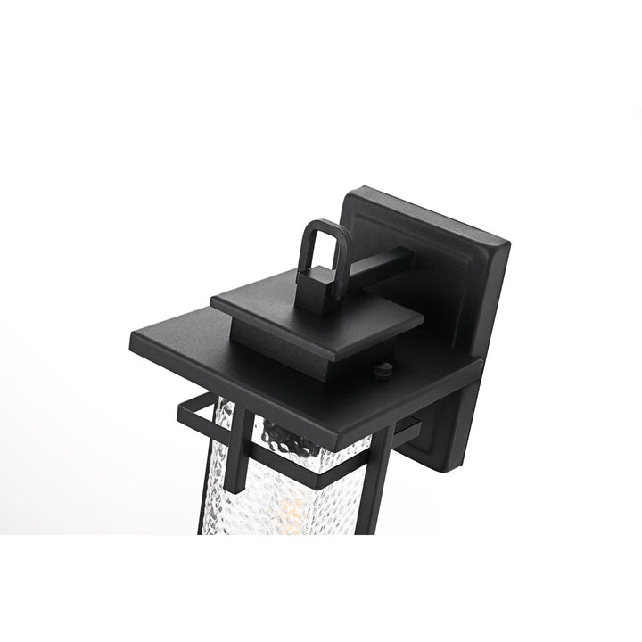 6 Inch Outdoor Wall Sconce in Black - View 5 - Joshua Marshal