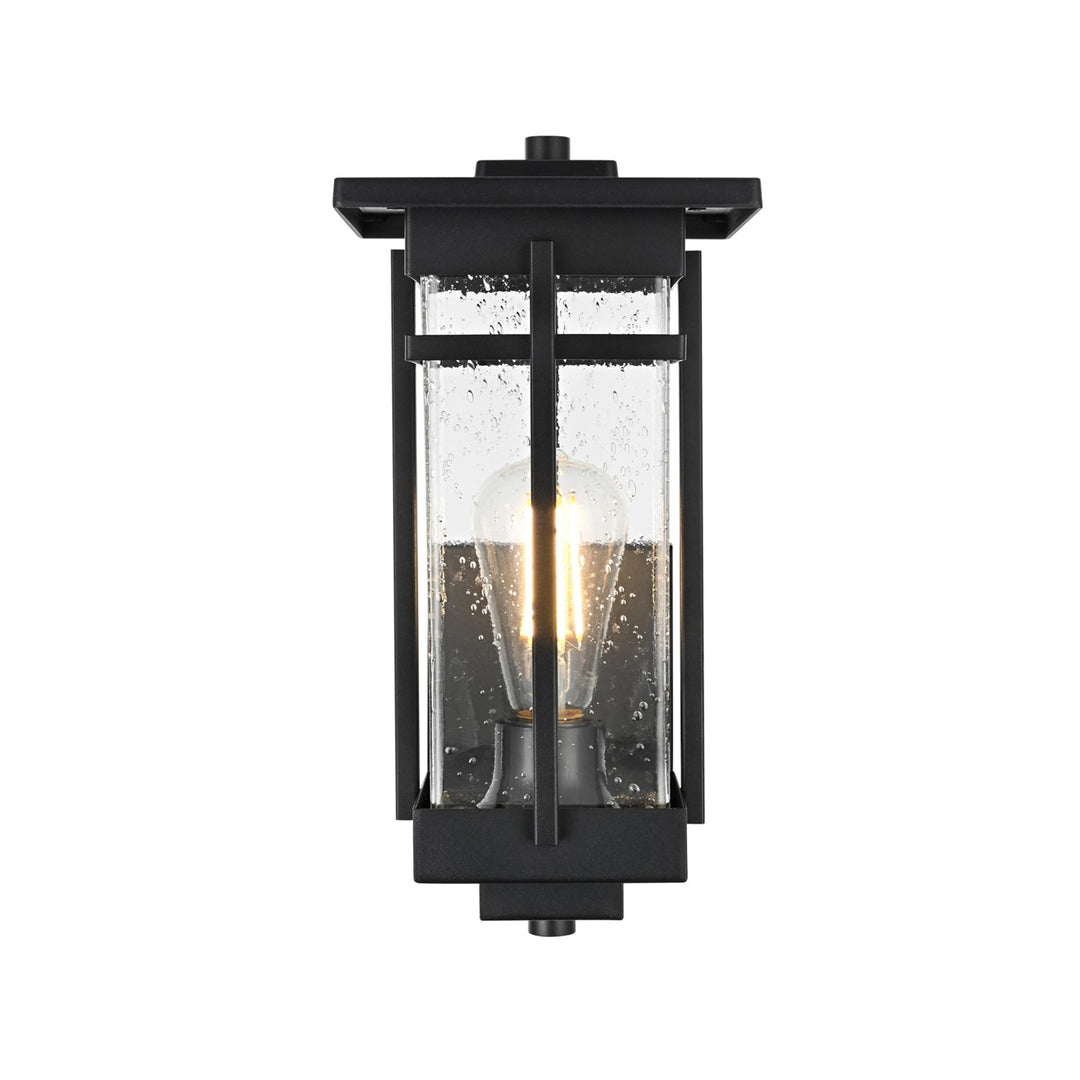 6.5 Inch Outdoor Wall Sconce in Black - View 3 - Joshua Marshal
