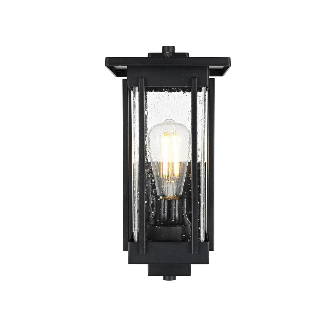 6.5 Inch Outdoor Wall Sconce in Black - View 3 - Joshua Marshal