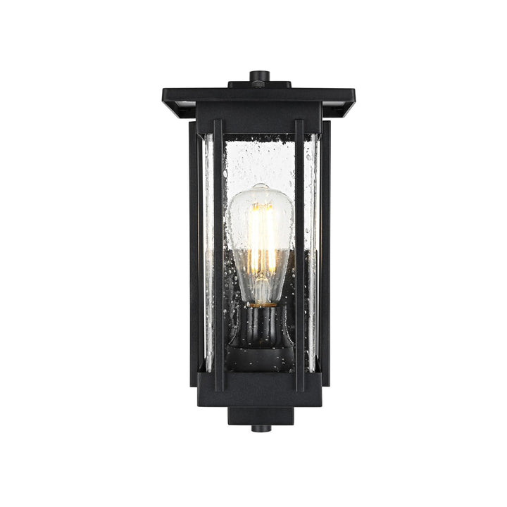 6.5 Inch Outdoor Wall Sconce in Black - View 3 - Joshua Marshal