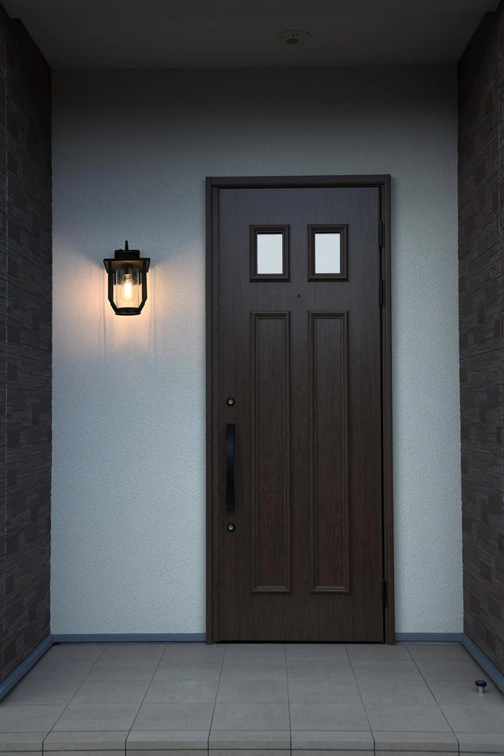7 Inch Outdoor Wall Sconce in Black - View 2 - Joshua Marshal