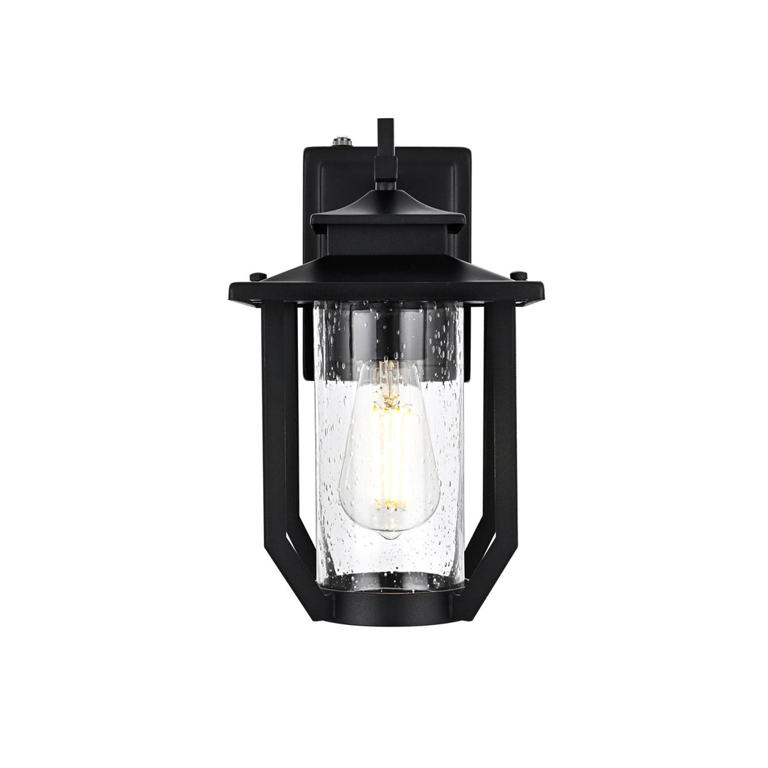 7 Inch Outdoor Wall Sconce in Black - View 3 - Joshua Marshal