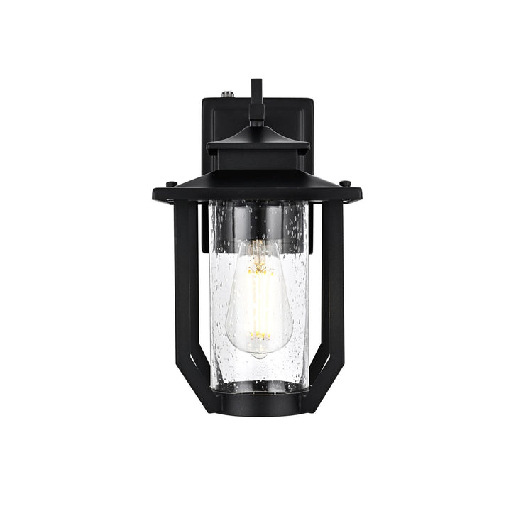 7 Inch Outdoor Wall Sconce in Black - View 3 - Joshua Marshal