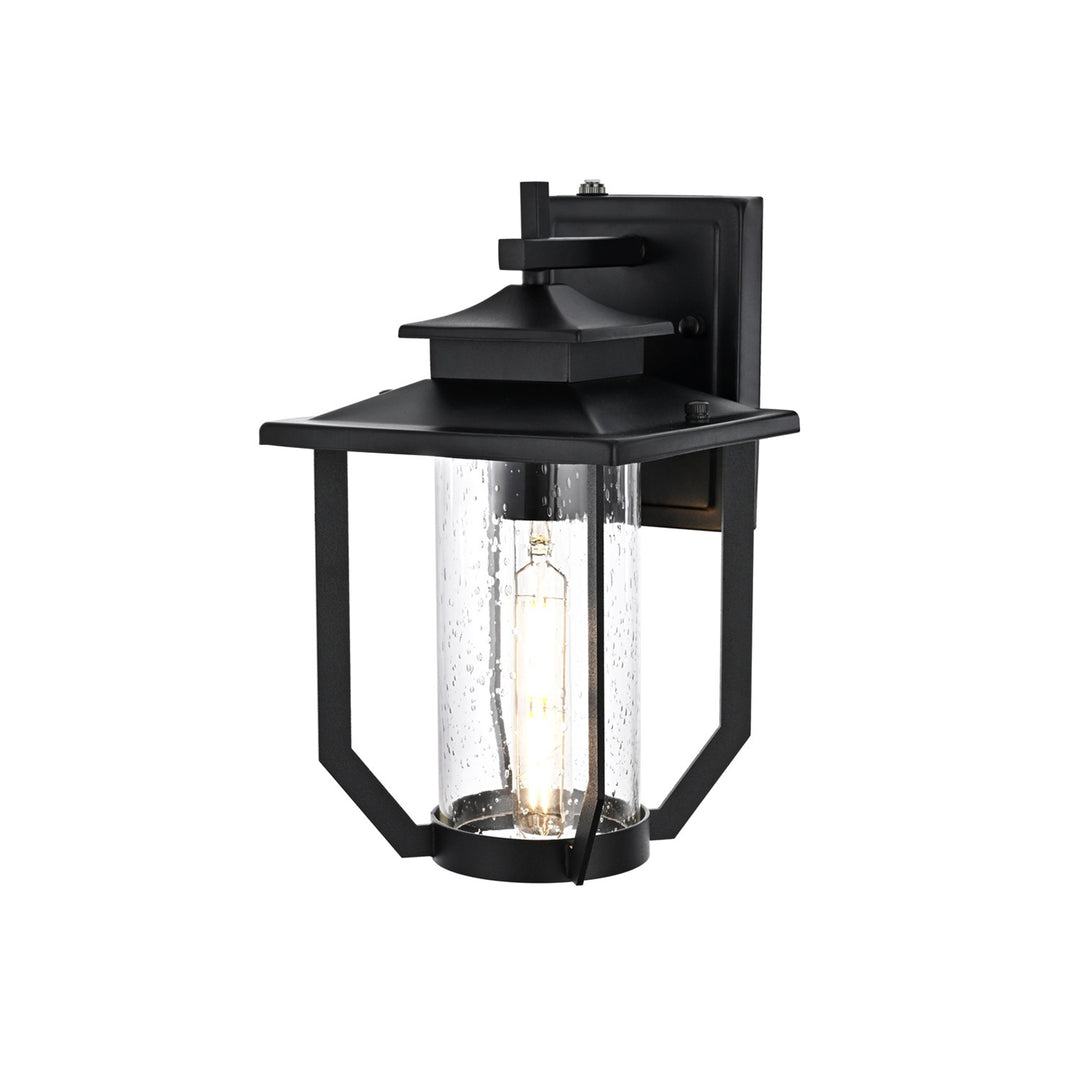 7 Inch Outdoor Wall Sconce in Black - View 4 - Joshua Marshal