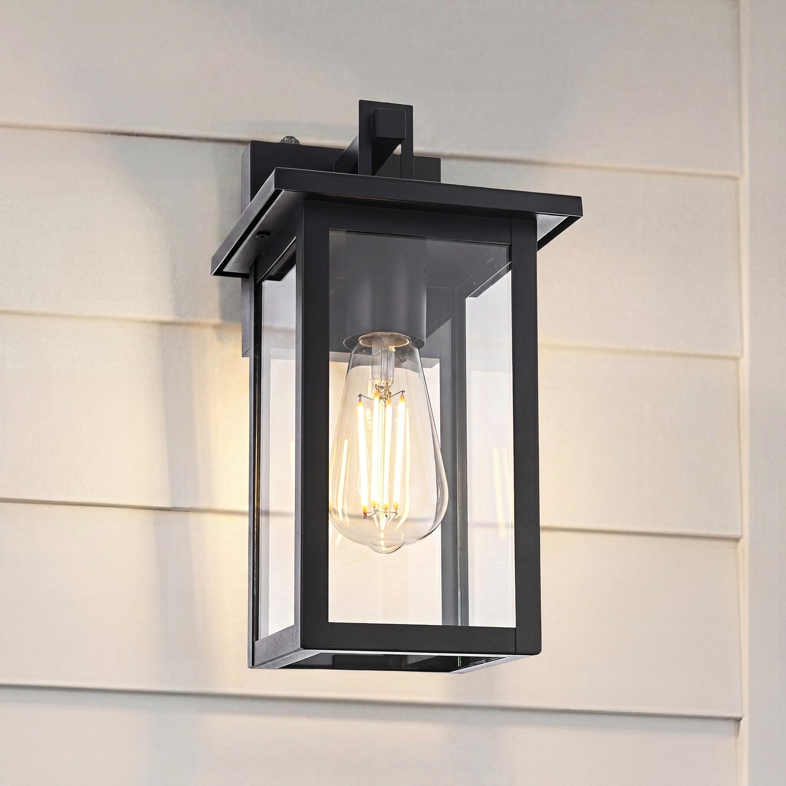 6 Inch Outdoor Wall Sconce in Black Black Finish - LIGHTING by Joshua Marshal