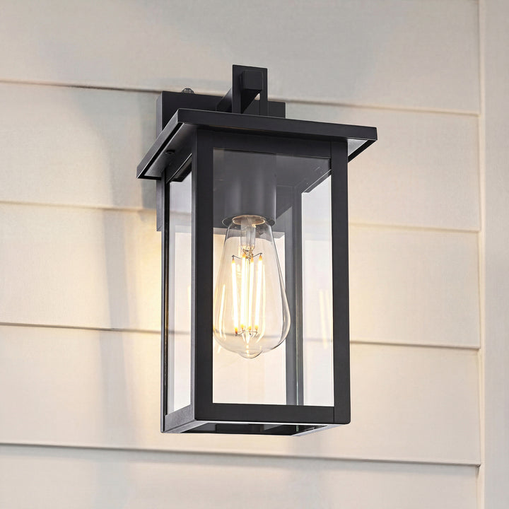 6 Inch Outdoor Wall Sconce in Black Black Finish - LIGHTING by Joshua Marshal