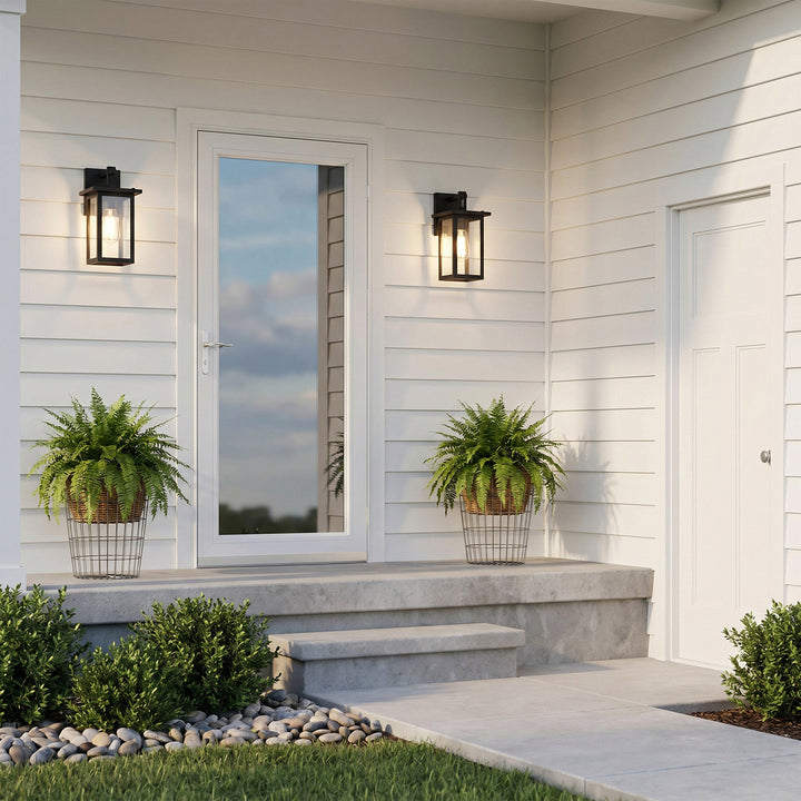 6 Inch Outdoor Wall Sconce in Black - View 2 - Joshua Marshal