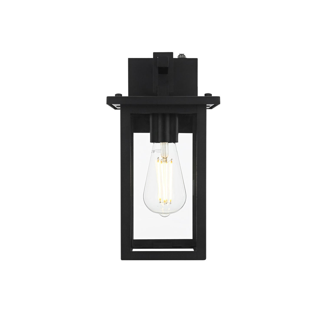6 Inch Outdoor Wall Sconce in Black - View 3 - Joshua Marshal