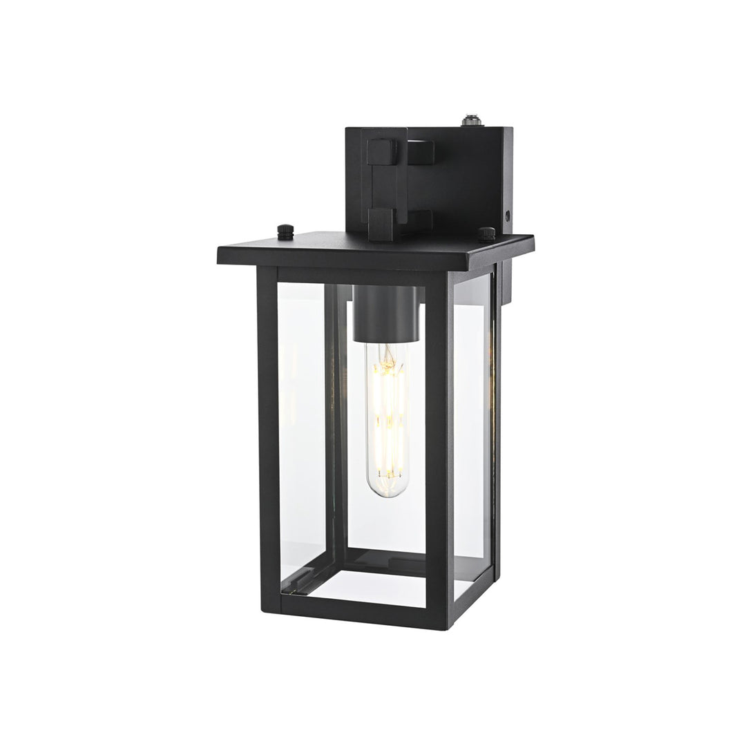 6 Inch Outdoor Wall Sconce in Black - View 4 - Joshua Marshal