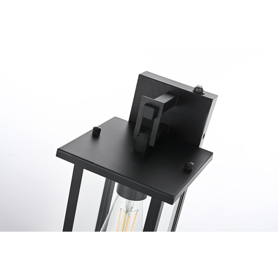 6 Inch Outdoor Wall Sconce in Black - View 5 - Joshua Marshal