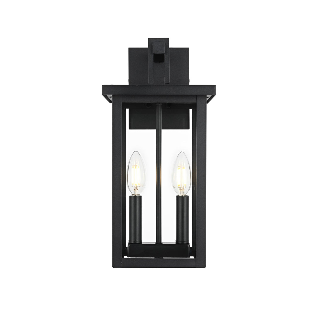 7 Inch Outdoor Wall Sconce in Black - View 3 - Joshua Marshal