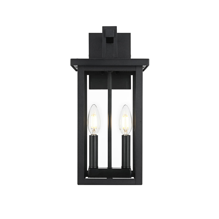 7 Inch Outdoor Wall Sconce in Black - View 3 - Joshua Marshal