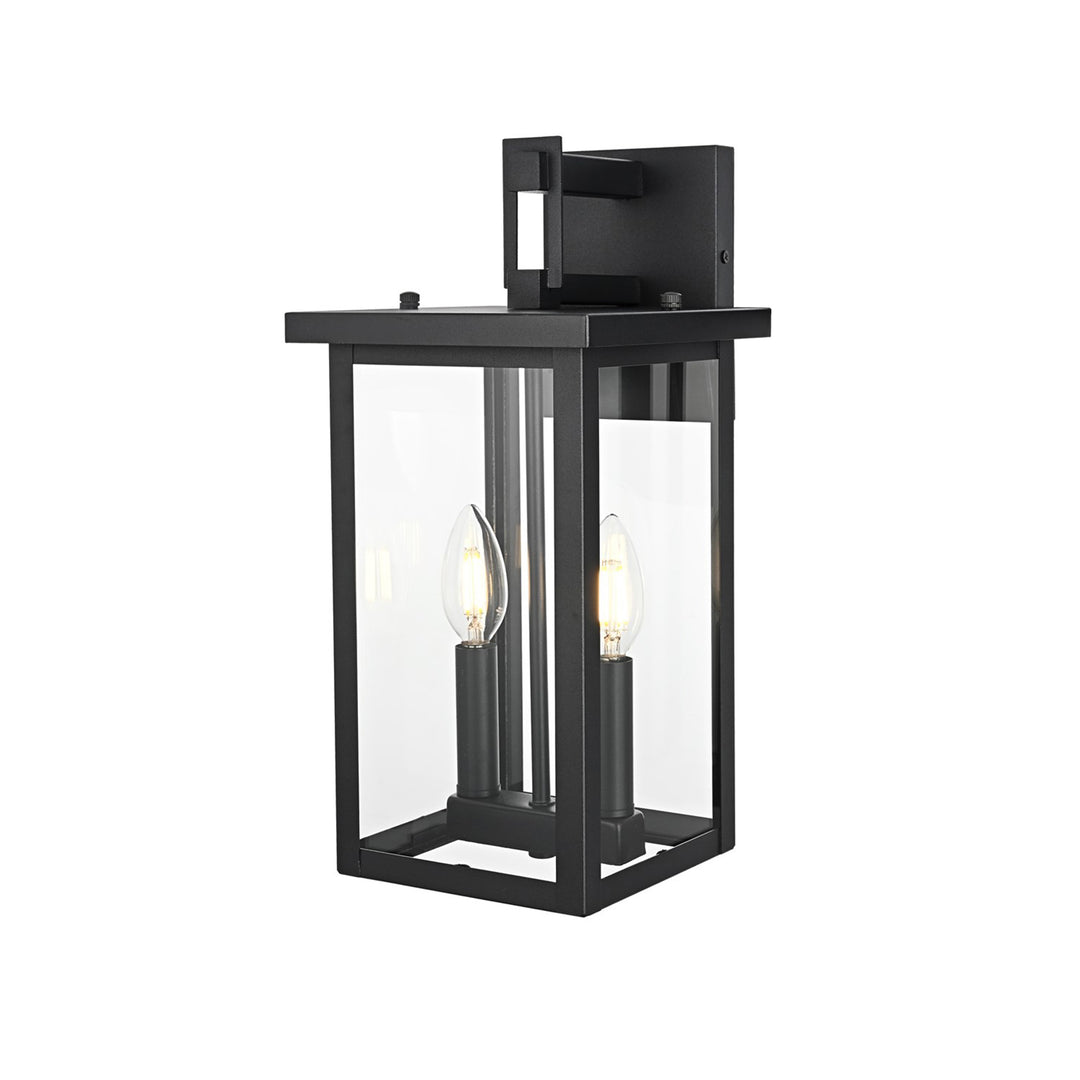 7 Inch Outdoor Wall Sconce in Black - View 4 - Joshua Marshal