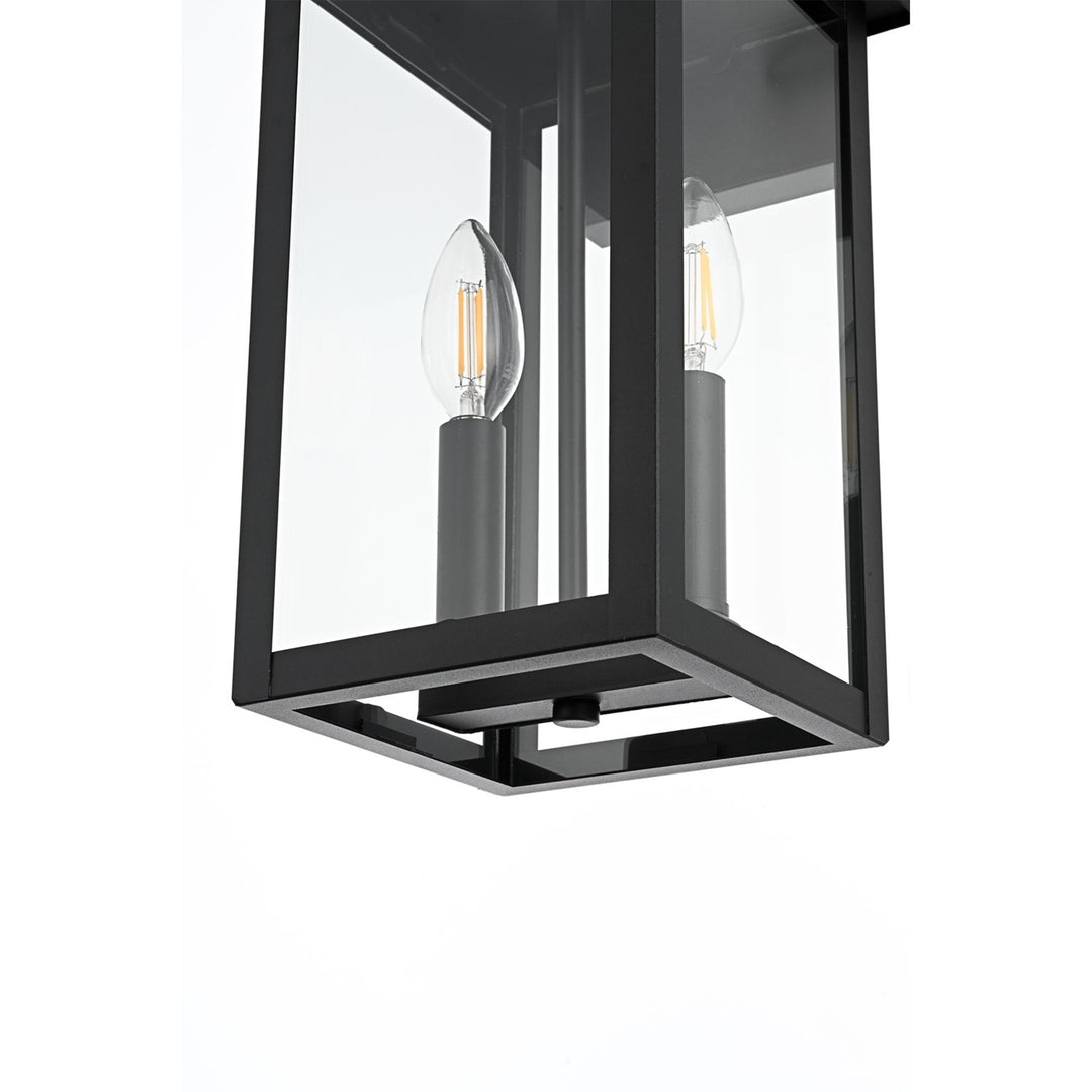 7 Inch Outdoor Wall Sconce in Black - View 5 - Joshua Marshal