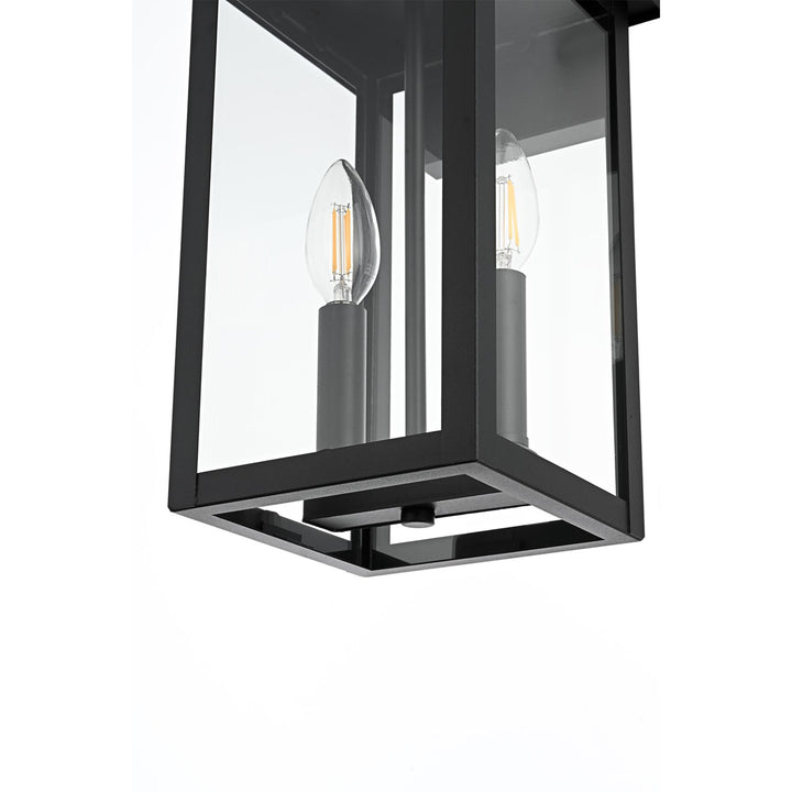 7 Inch Outdoor Wall Sconce in Black - View 5 - Joshua Marshal