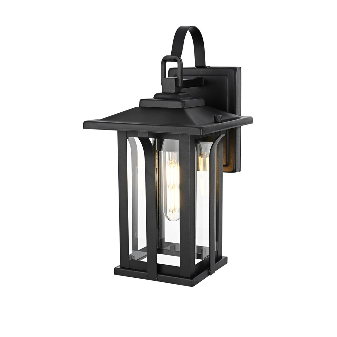 7 Inch Outdoor Wall Sconce in Black - View 3 - Joshua Marshal