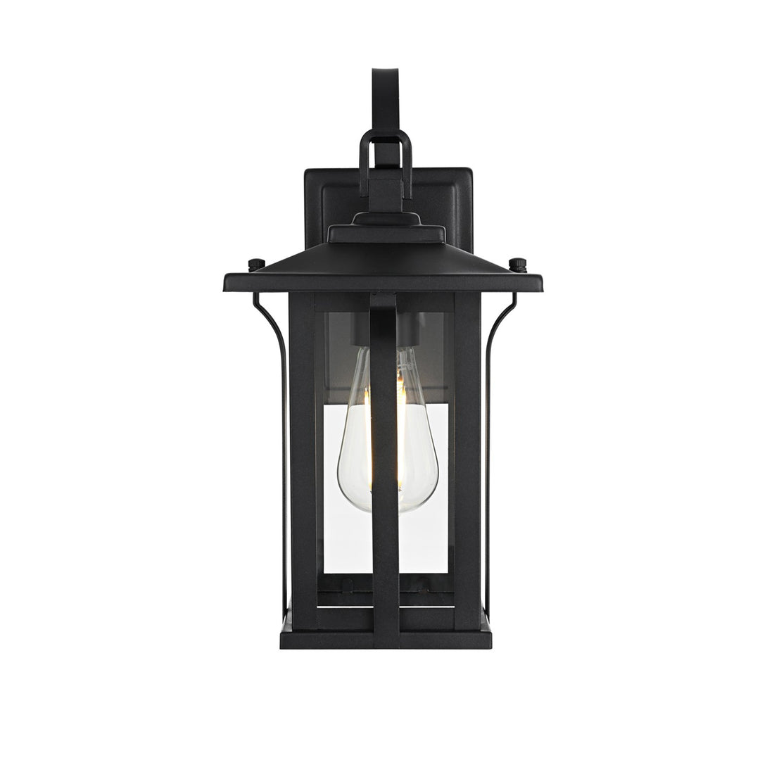 7 Inch Outdoor Wall Sconce in Black - View 4 - Joshua Marshal