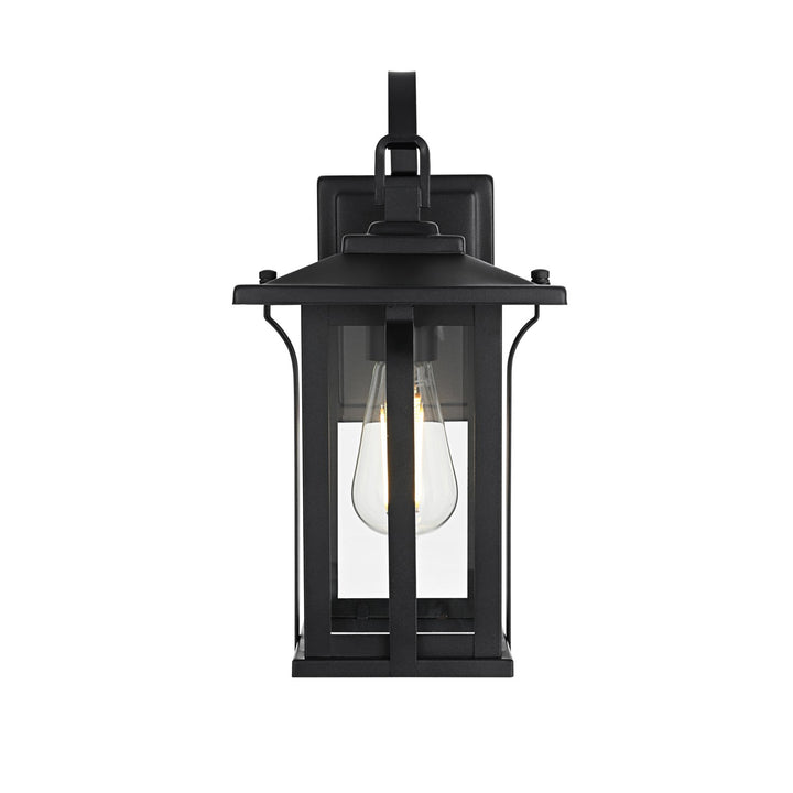 7 Inch Outdoor Wall Sconce in Black - View 4 - Joshua Marshal