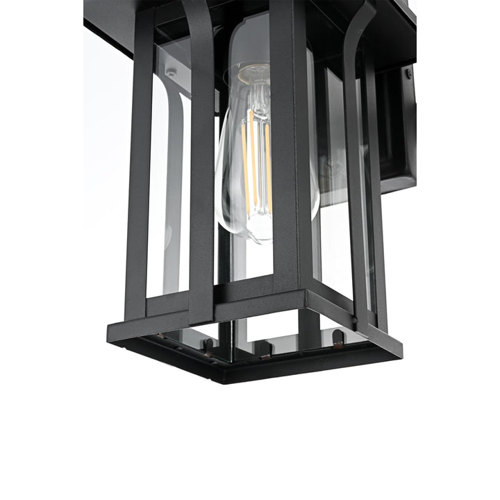 7 Inch Outdoor Wall Sconce in Black - View 5 - Joshua Marshal
