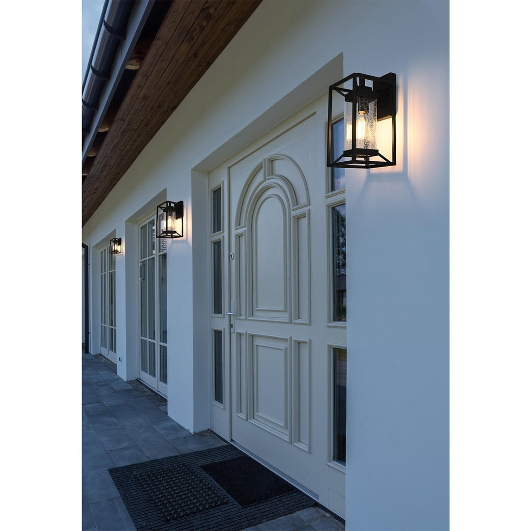 7 Inch Outdoor Wall Sconce in Black - View 2 - Joshua Marshal