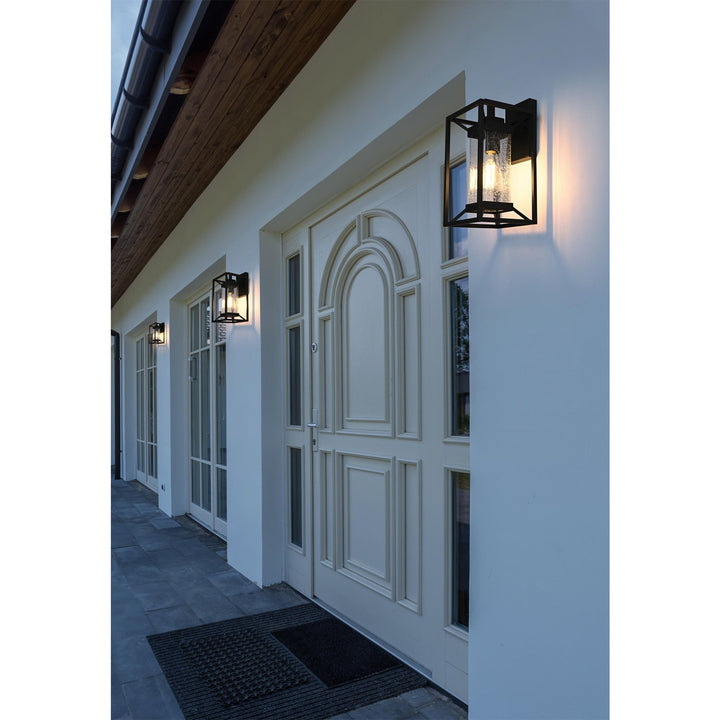 7 Inch Outdoor Wall Sconce in Black - View 2 - Joshua Marshal
