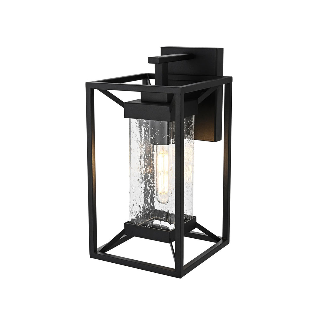 7 Inch Outdoor Wall Sconce in Black - View 4 - Joshua Marshal