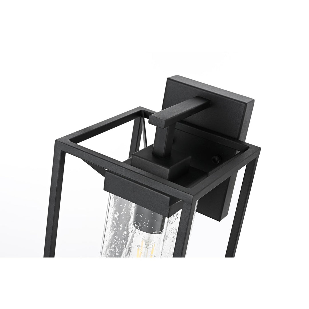 7 Inch Outdoor Wall Sconce in Black - View 5 - Joshua Marshal