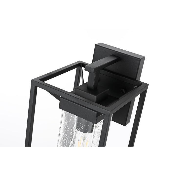 7 Inch Outdoor Wall Sconce in Black - View 5 - Joshua Marshal