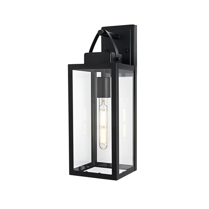 6 Inch Outdoor Wall Sconce in Black - View 4 - Joshua Marshal