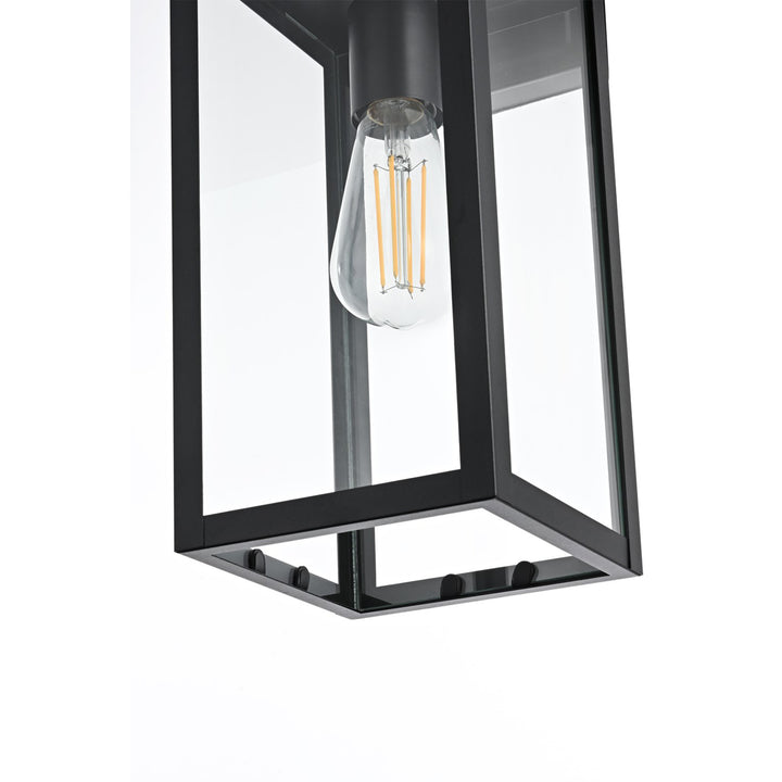 6 Inch Outdoor Wall Sconce in Black - View 5 - Joshua Marshal