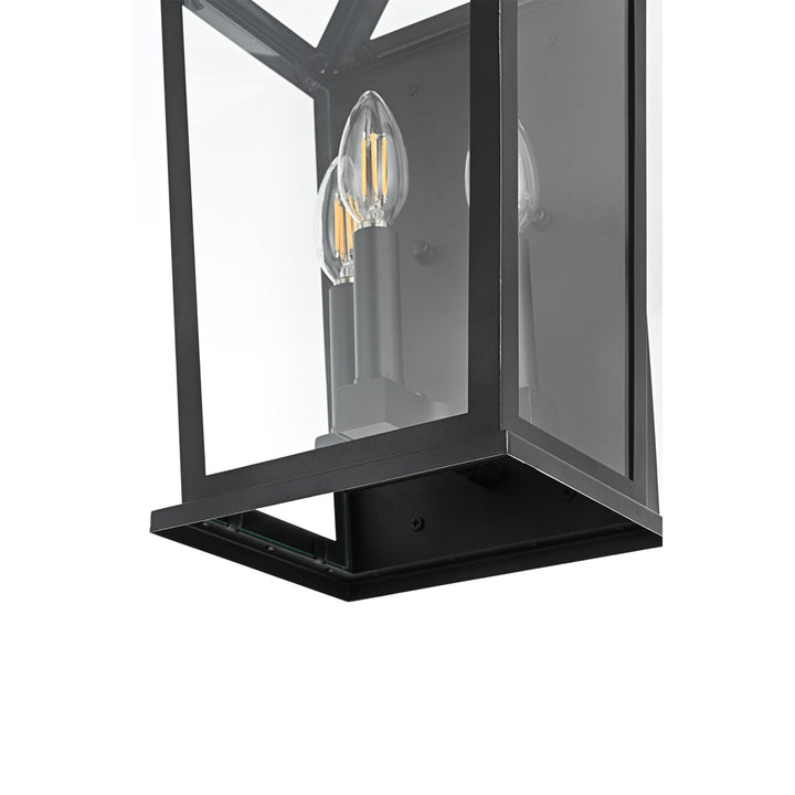 9.5 Inch Outdoor Wall Sconce in Black - View 5 - Joshua Marshal