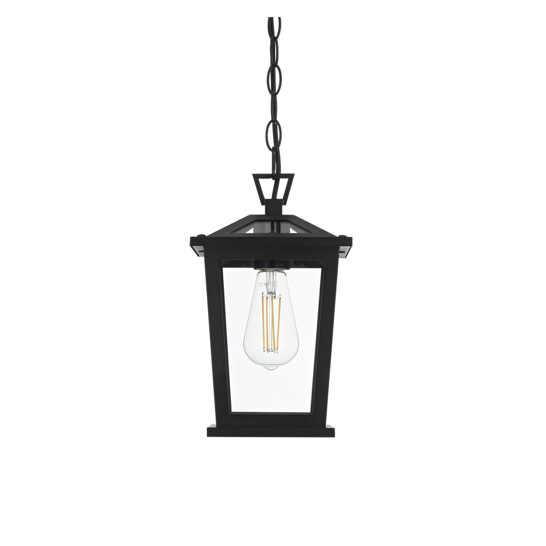 7 Inch Outdoor Pendant In Black - View 3 - Joshua Marshal