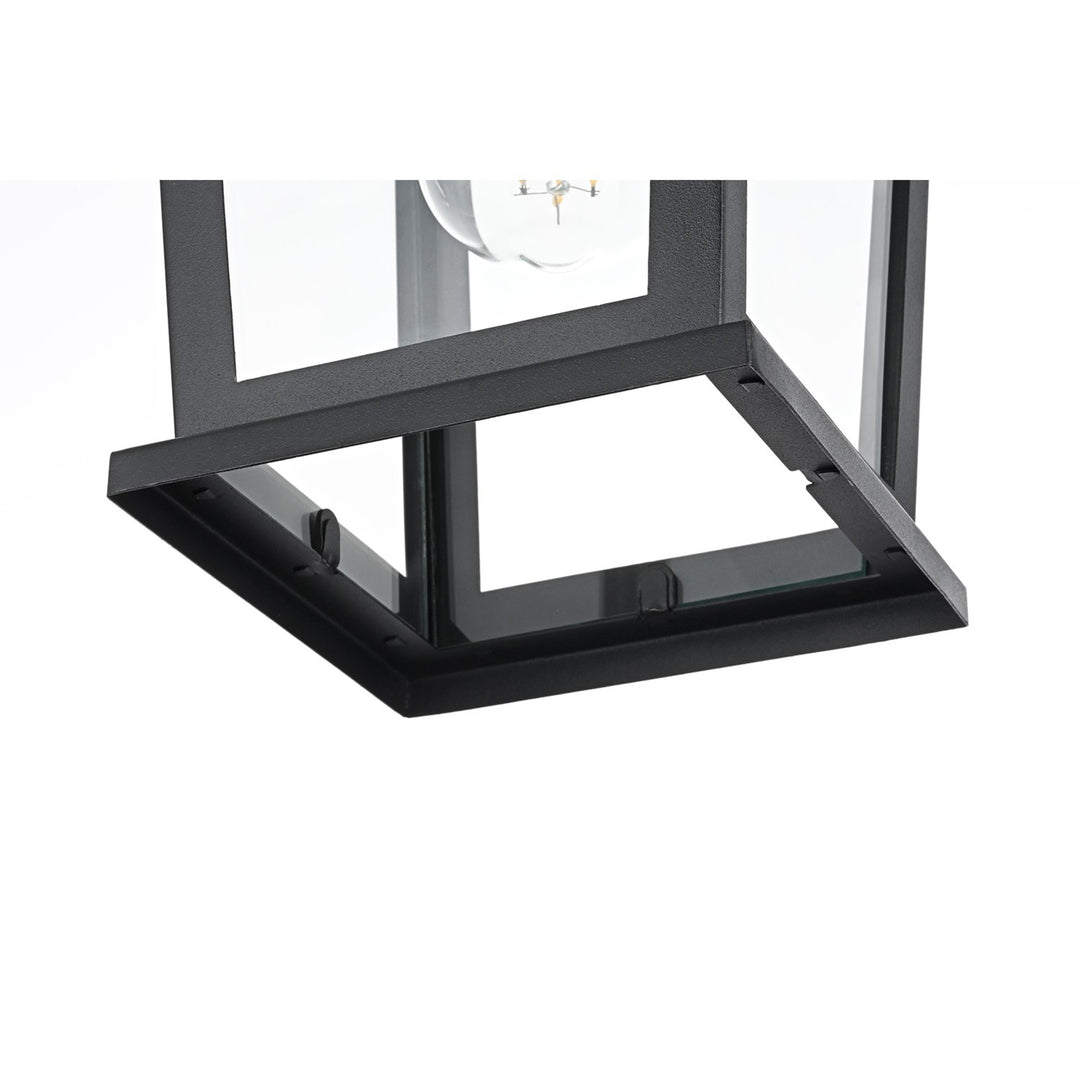 7 Inch Outdoor Pendant In Black - View 5 - Joshua Marshal